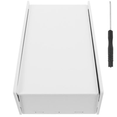 PRETYZOOM Money Organizer Box with Multiple Compartments, White