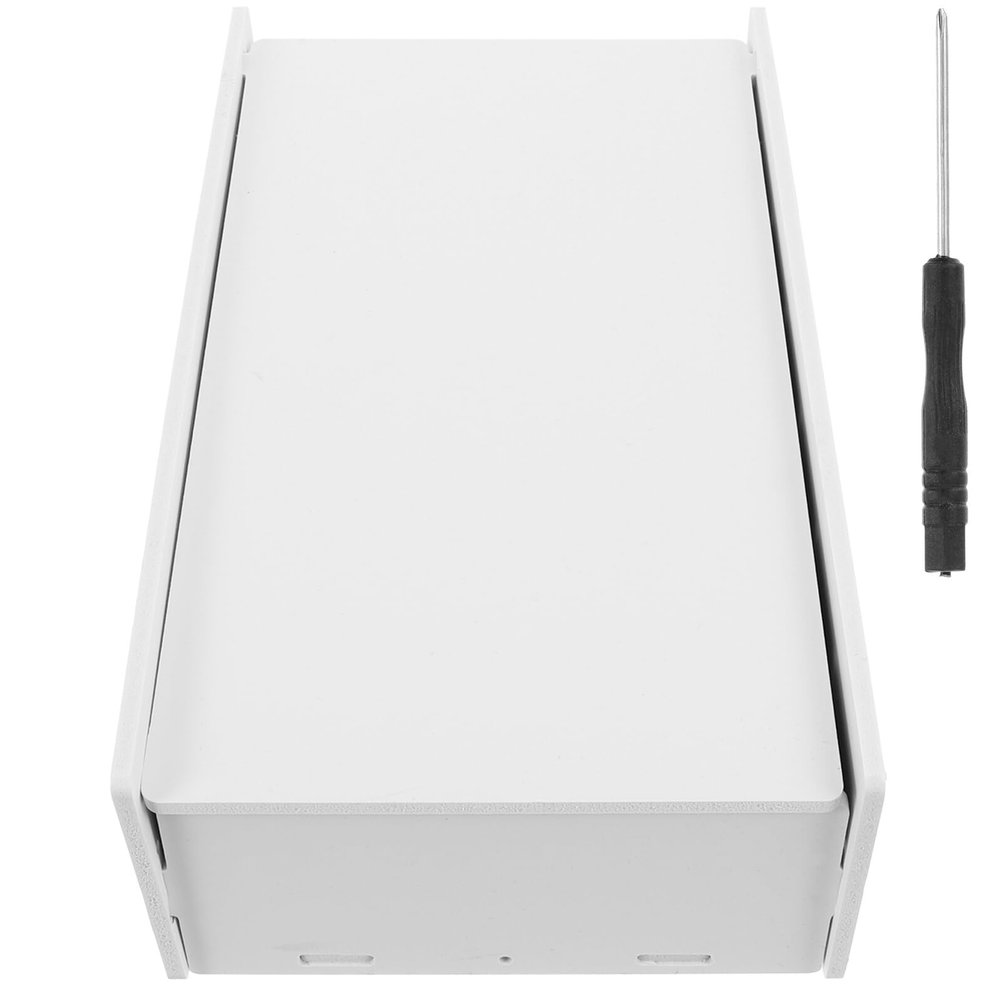 PRETYZOOM Money Organizer Box with Multiple Compartments, White