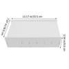 PRETYZOOM Money Organizer Box with Multiple Compartments, White view 2