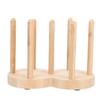 Wooden Cup Storage Organizer for Paper Cups and Lids view 1