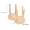 Wooden Cup Storage Organizer for Paper Cups and Lids view 2