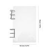 Acrylic Notebook Binder Cover, 6-Ring, Transparent, Refillable view 2