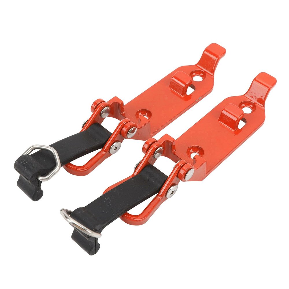 Hyuduo Heavy-Duty Roof Rack Shovel Holder, Zinc Alloy and Rubber Clamp for Cars and Trucks, Orange