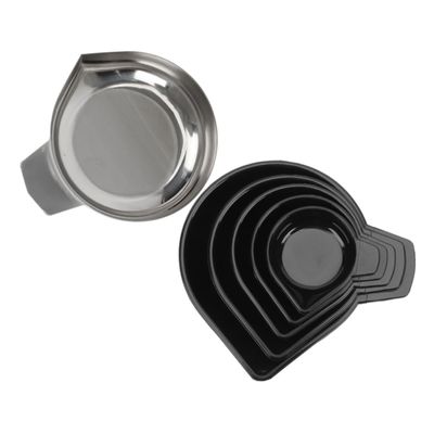 DOITOOL 6-Piece Stainless Steel and ABS Weighing Trays for Precision Scales