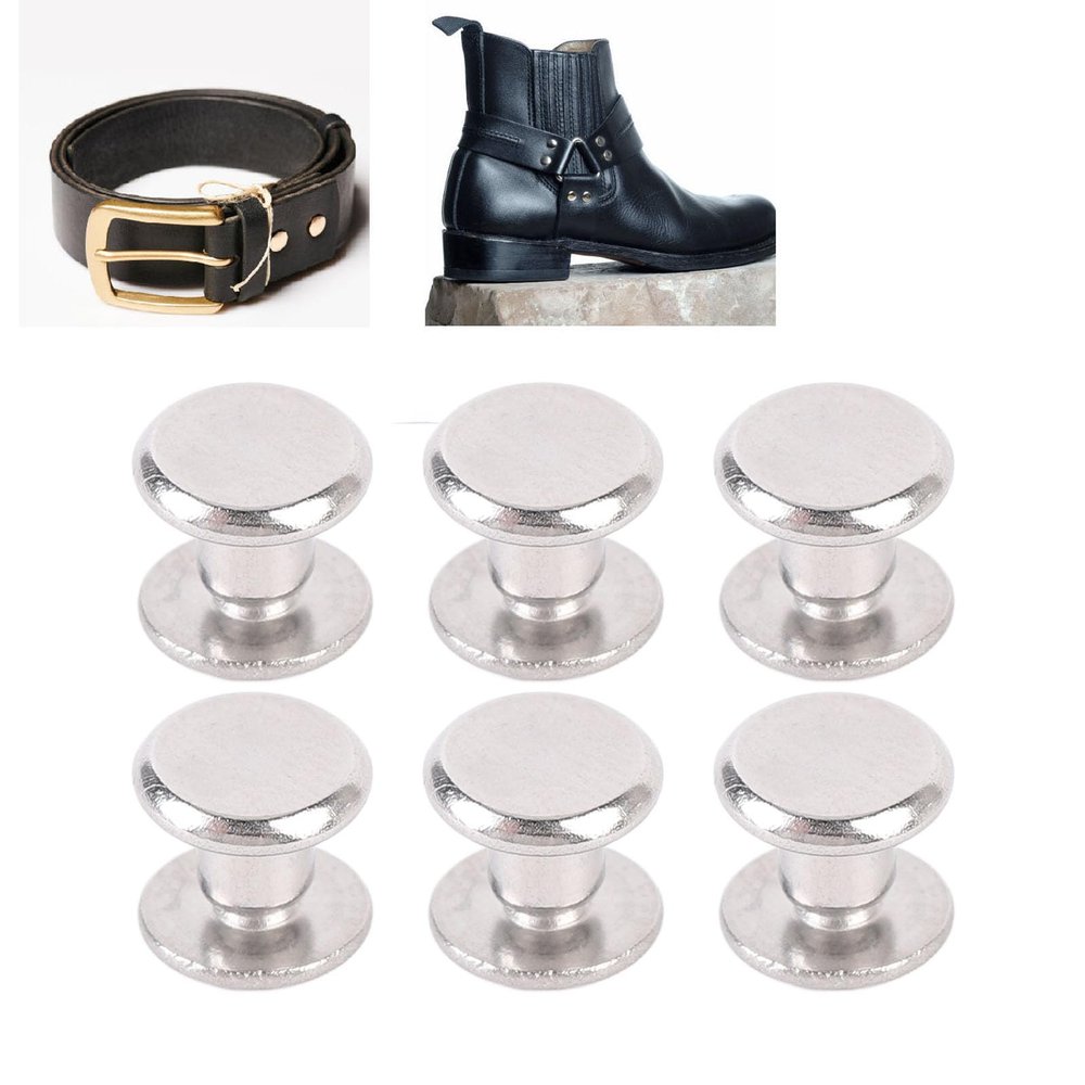 100 M2.5 Stainless Steel Rivet Nuts, Flat-Head Threaded Inserts Set for Sheet Metal and Wooden Panel Furniture (3.5 × 4 × 7 mm)