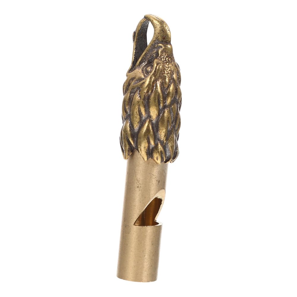 Brass Referee Whistle with Hanging Hole for Halloween Parties