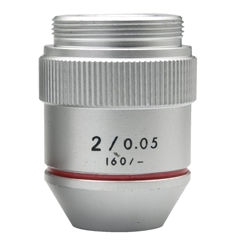1PC 195 1X/2X RMS Achromatic Objective Lens for Biological Microscopes (2X)