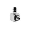Brass Pneumatic Quick Connector, M5 to 3/4/6 mm Barbed Elbow, 10-Piece Set view 1