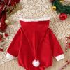 Baby Christmas Costume, Santa Jacket, Pants and Hat, Red, 12–28 Months view 3