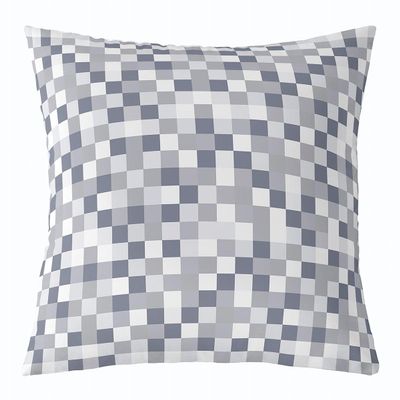 feelingyou Square Grid Throw Pillow Cover, 45 x 45 cm, Geometric Camo Blocks
