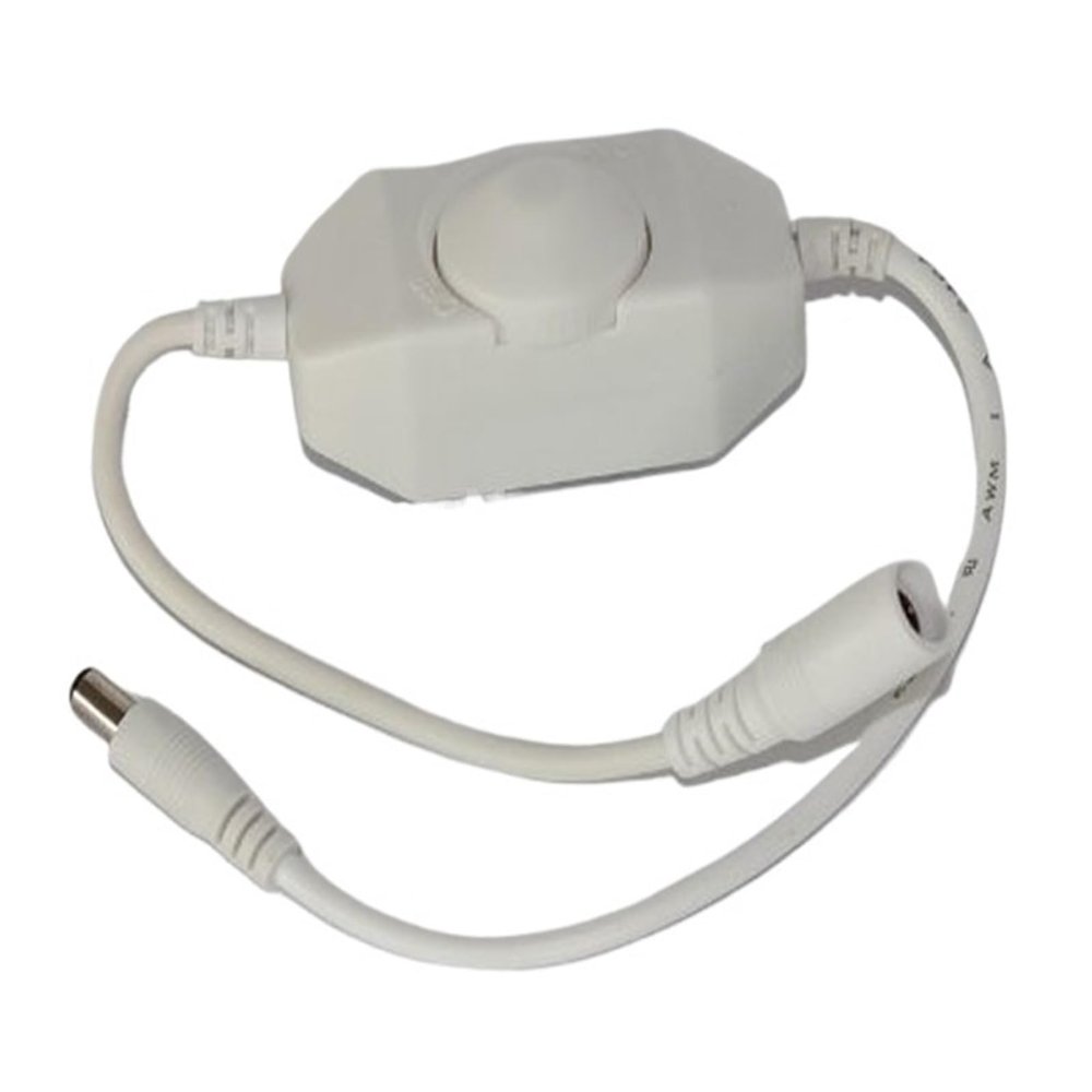GNQUKEBWH 1-Piece LED Dimmer Switch, DC 12–24 V, 6 A, White