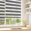 TFSKY Double Roller Blind, No Drilling, Anthracite, W 75 x H 200 cm view 2