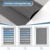TFSKY Double Roller Blind, No Drilling, Anthracite, W 75 x H 200 cm view 3