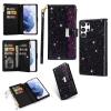 xinyunew Flip Case for Samsung Galaxy S25 FE, Premium PU Leather, 9 Card Slots, Stand, Black view 1