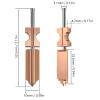 NOENNULL 2-Piece 0.4 mm Hotend Kit Replacement for 3D Printers, All-Metal Extruder with Quick-Release Nozzle, Silicone Cover and Brush view 2