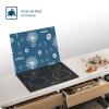 SFArt Tempered Glass Stove Cover, 1-Piece, 70 x 52 cm, Cutting Board & Ceramic Cooktop Cover, Blue Pattern view 3