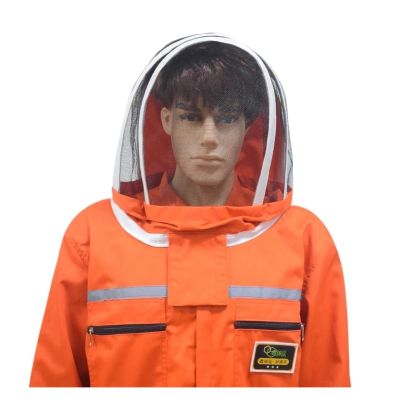 Bee Farm Ventilated Beekeeping Suit with Fencing Veil, Professional Bee-Resistant Suit, Beekeeping Clothing, Cultura Clothing, Secure Fit (L)