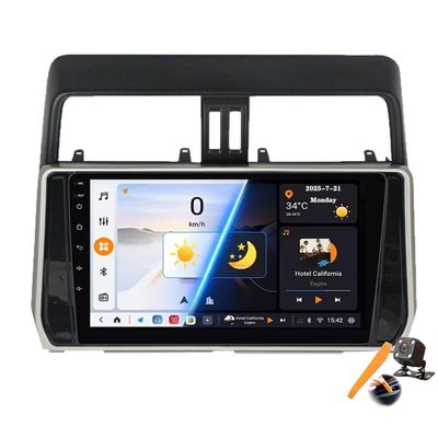 Y700S Android 15.0 2-DIN Stereo Replacement for Prado 2017–2018, 10-Inch Car Tablet DVD Multimedia Player with GPS Navigation, FM, Bluetooth, Android Auto & CarPlay