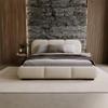 Chilly Möbel Design Savona Upholstered Bed 160x200 cm with Storage, Slatted Base and Headboard, Beige Bouclé view 2