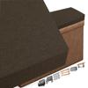 ZZDZW Indoor Bench Cushion, 5 cm Thick, Dark Brown, 120 x 30 cm view 1