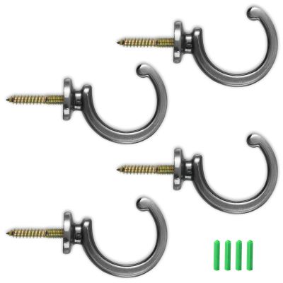 AMONENZ 4-Pack Black Curtain Tiebacks
