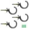 AMONENZ 4-Pack Black Curtain Tiebacks view 1