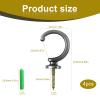 AMONENZ 4-Pack Black Curtain Tiebacks view 2