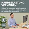 Fellowes Breyta Mouse Pad with Wrist Rest, Gray, HEX Cushion Technology, Silicone Cushion, Non-Slip Base view 2
