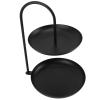 Cryfokt 2-Tier Iron Dessert Stand for Parties and Home, Black view 2