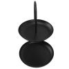 Cryfokt 2-Tier Iron Dessert Stand for Parties and Home, Black view 3