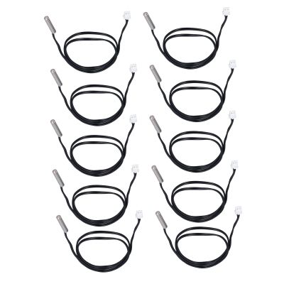 Cryfokt Set of 10 Thermistor Temperature Sensor Probes, -25°C to 125°C, for Small Appliances, Thermal Systems, and Automobiles (20K B3950)