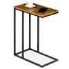 DEBORA Side Table with Metal Frame, Vintage/Black view 1