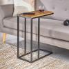 DEBORA Side Table with Metal Frame, Vintage/Black view 2
