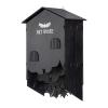 Outdoor Wooden Bat House | Three-Chamber Wall-Mounted Box | Halloween Decor view 1