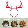 BCOATH Red Reindeer Antler Headband for Women view 3