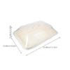 NOLITOY Bread Basket, Natural Style, Large Rattan-Look Storage Basket with Transparent Lid view 2