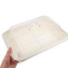 NOLITOY Bread Basket, Natural Style, Large Rattan-Look Storage Basket with Transparent Lid view 3