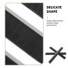 3-Pack Black Mailbox Sealing Brush Strips, Nylon and Metal view 3