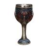 Mupingfenglan Vintage Medieval Goblet with Dragon Pattern, Red view 1