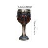 Mupingfenglan Vintage Medieval Goblet with Dragon Pattern, Red view 2