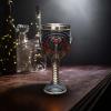Mupingfenglan Vintage Medieval Goblet with Dragon Pattern, Red view 4