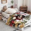 Farmhouse Christmas Blanket with Bernese Mountain Dog, 40 x 50 in view 4