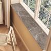 Indoor Window Sill Mat, 1 mm Thin, Waterproof, Gray Marble Finish, 165 x 16 cm view 1