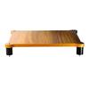 Easnuroz HiFi Rack, 1/2/3/4-Tier Freestanding Speaker Stand, AV Shelf for Audio and Video Equipment, Wood Color, 60 × 25 × 48 cm view 1