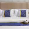 Bed Valance, Golden Bed Runner, Modern King-Size Bed Scarf, Blue, 50 x 240 cm for a 180 cm Bed view 4