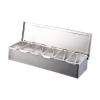 Stainless Steel Spice Container with 6 Removable Compartments view 1