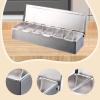 Stainless Steel Spice Container with 6 Removable Compartments view 4