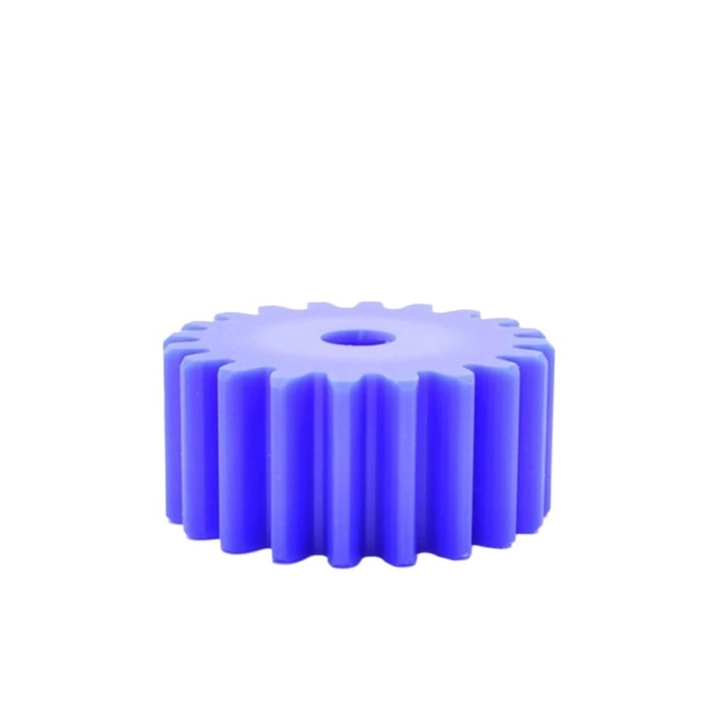Cylindrical Spur Gear, 1 Piece, 2.5M Blue Nylon, 35/36–54/55T, 2.5 Module, 40 Teeth, 10 mm Bore