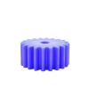 Cylindrical Spur Gear, 1 Piece, 2.5M Blue Nylon, 35/36–54/55T, 2.5 Module, 40 Teeth, 10 mm Bore view 1