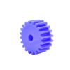 Cylindrical Spur Gear, 1 Piece, 2.5M Blue Nylon, 35/36–54/55T, 2.5 Module, 40 Teeth, 10 mm Bore view 2